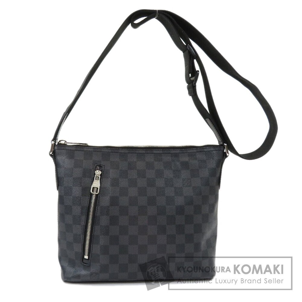 Louis Vuitton Mick Damier Graphite Black Shoulder Bag Canvas